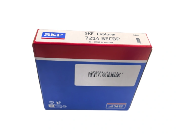زاوية التماس مع الكرة 7214BECBP SKF.